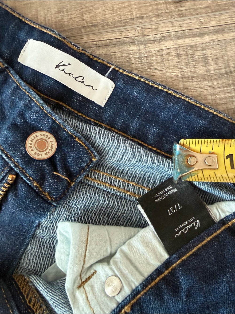 KanCan Dark Blue Distressed Skinny Jeans - Picture 2 of 5